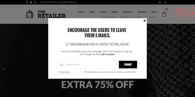 The Retailer 响应式 eCommerce WordPress 高级主题 WordPress 商城主题